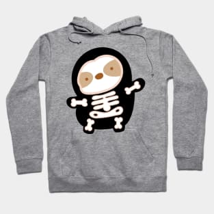 Cute Halloween Skeleton Sloth Hoodie